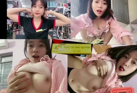 Nhân viên cửa hàng lôi cuốn trong clip thân mật